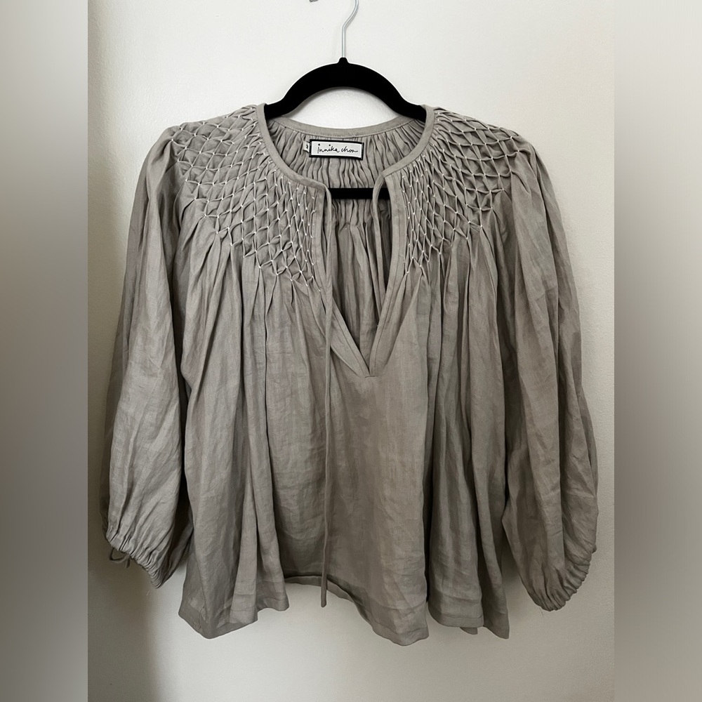 Innika Choo Hope Filthhorts Smocked Honeycomb Blouse SIZE 3